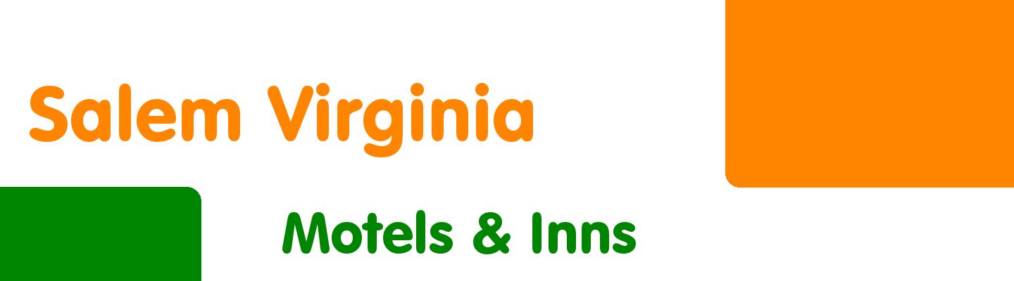 Best motels & inns in Salem Virginia - Rating & Reviews